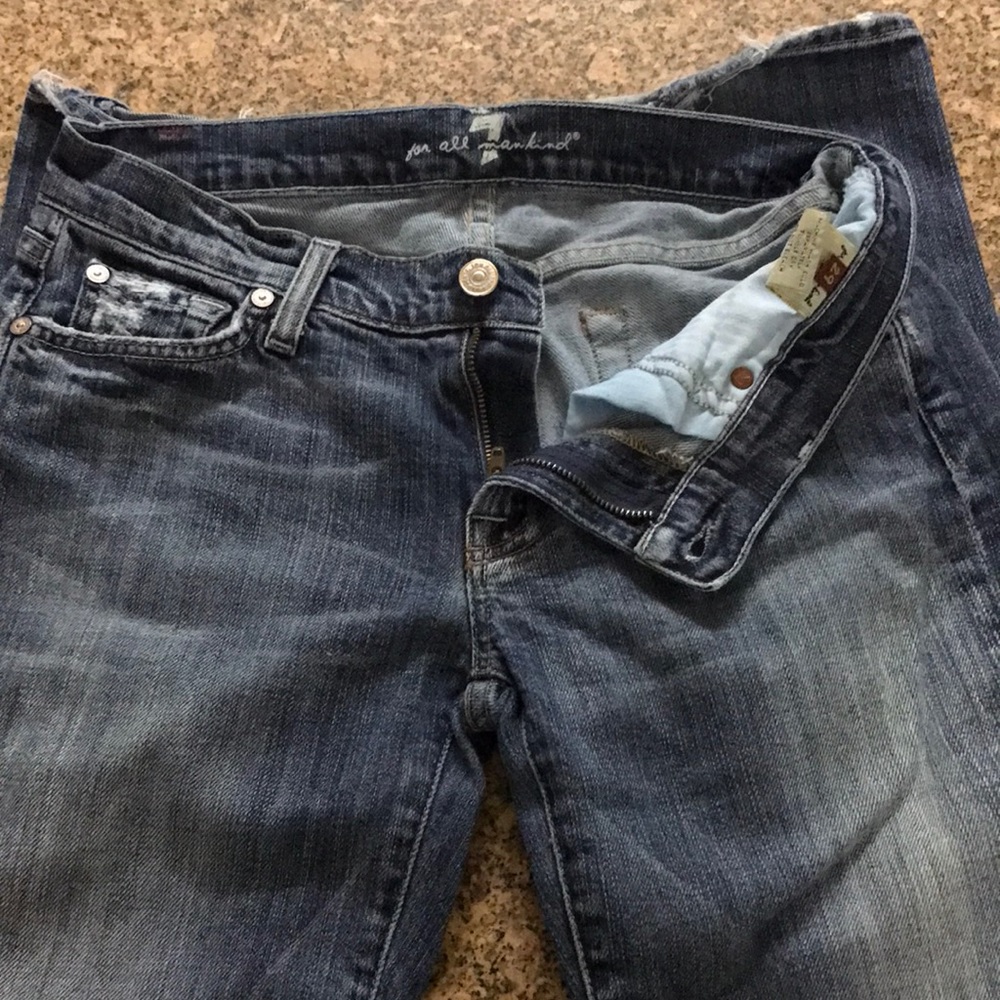 7 for all mankind blue jeans women size 29